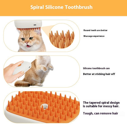 Rechargable Pet Steam Brush