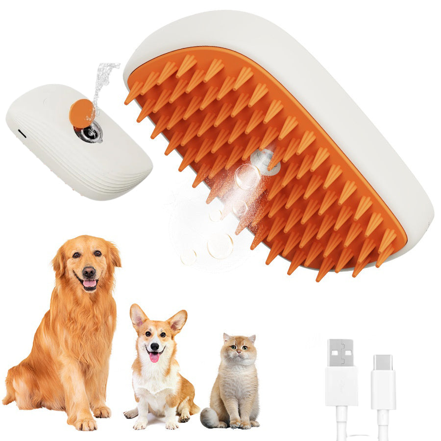 Rechargable Pet Steam Brush