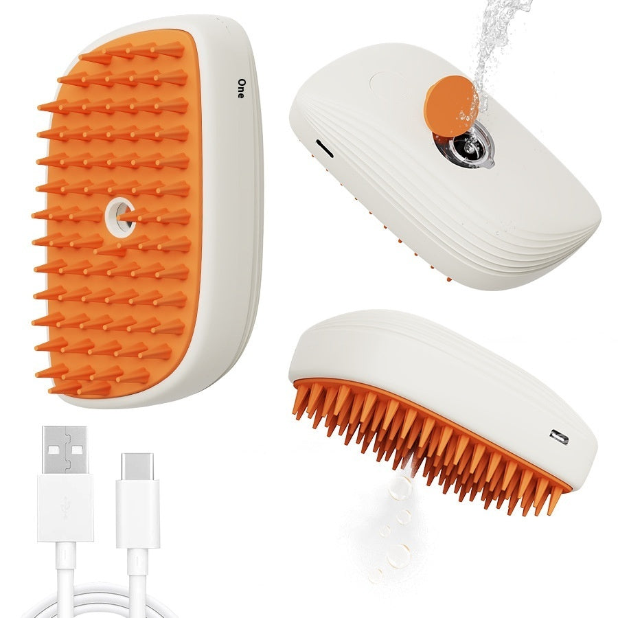 Rechargable Pet Steam Brush